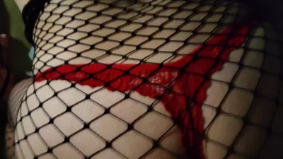 草尿网袜丁字裤肥臀少妇